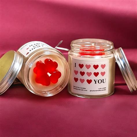 Heart Jar Candle Set – Lush & Melts: Premium Soy Wax Candles | Slow ...