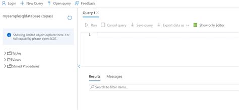 Image result for Azure SQL Query Editor