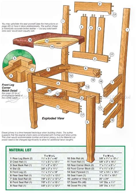 dining room chair plans