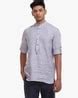 Buy SATYA PAUL Short Kurta with Mandarin Collar | Grey Color Men | AJIO ...