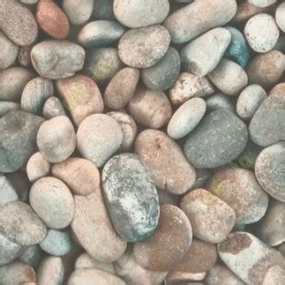 Natural blue cream brown color stone gravel oval round shaped texture ...