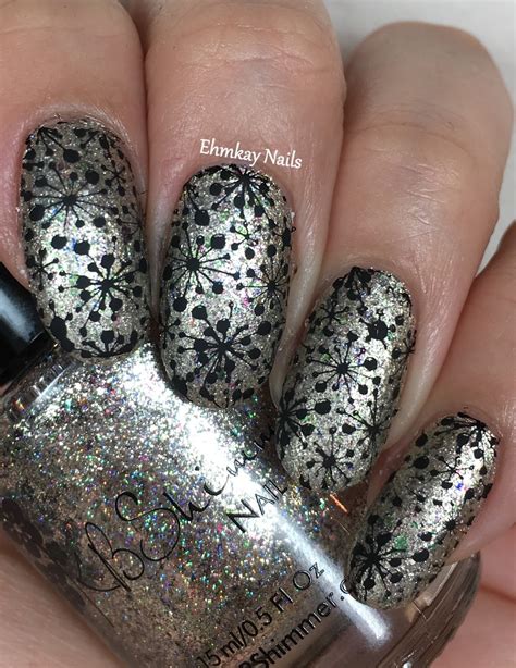 ehmkay nails: New Year's Eve Nail Art with KBShimmer Bling in the New Year