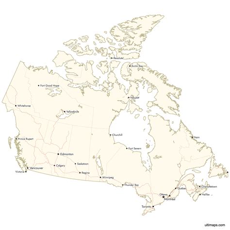 Map of Canada Provinces | Explore, Download & Create Your Own — Ultimaps