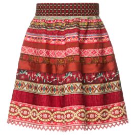 Mini Bänderrock Gr. 2 (4-6 J.) poppy field - Bänderröcke von Lena Hoschek