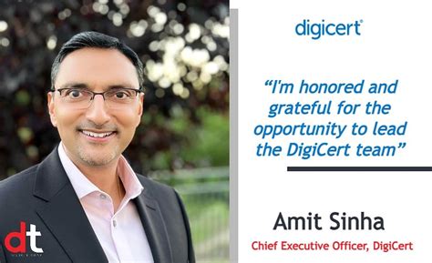 DigiCert India, DigiCert Leadership, New Appointment, Amit Sinha ...