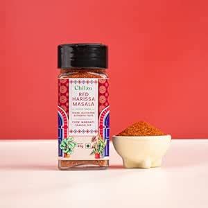 CHILZO RED HARISSA MASALA - (45 gm) | Bursting with Spicy Flavor | Made ...