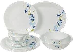 CORELLE Pack of 21 Glass Dinner Set Price in India - Buy CORELLE Pack ...