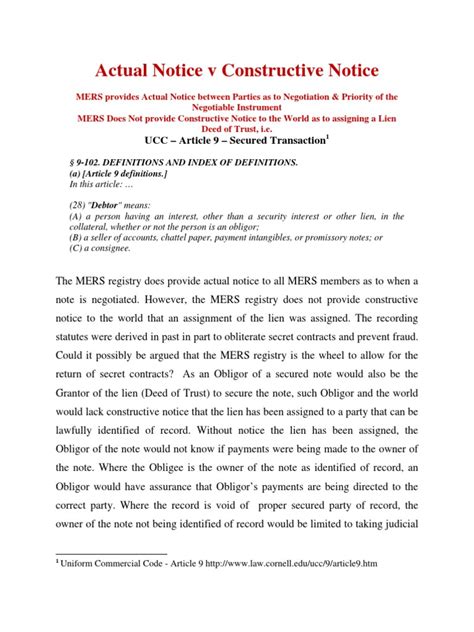 Constructive Notice in General 的图像结果