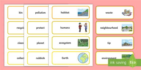 Keep Australia Beautiful Word Cards - F-2 (teacher made)