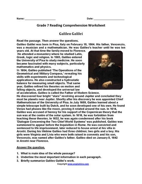 7Th Grade History Worksheets - Educational Printable Activities