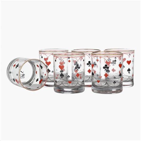 Buy EK DO DHAI Sante Set of 6 Printed Glasses - 300ml from Ek Do Dhai ...