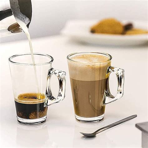 Inovique Taper Crystal Glass Tea and Coffee Cup Set of 6