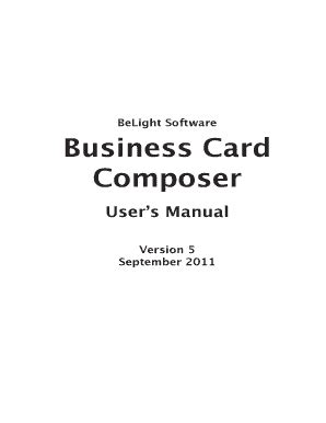 18 Printable Business Card Template Forms - Fillable Samples in PDF ...