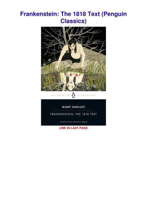 PPT - PDF/READ Frankenstein: The 1818 Text (Penguin Classics ...