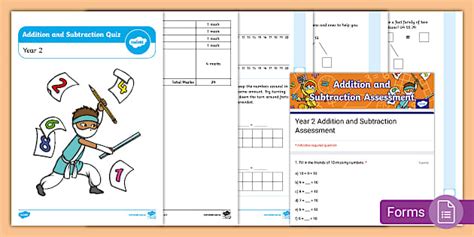 Year 2 Addition and Subtraction Assessment