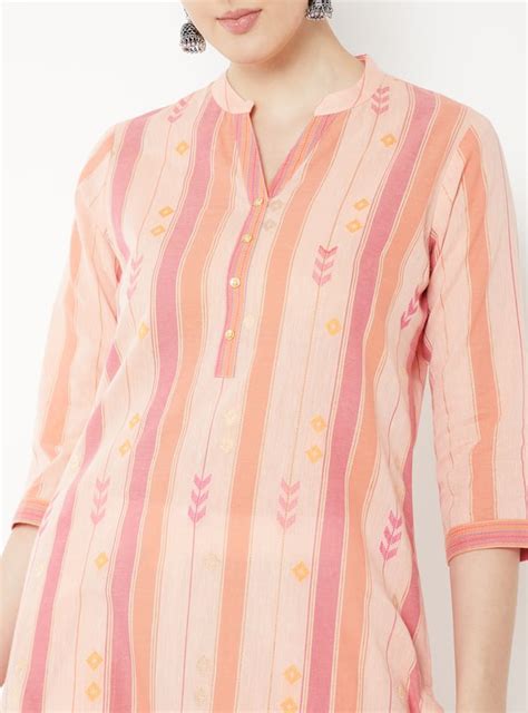 Buy Women Striped Straight Kurta Online at just Rs. 599.0 ...