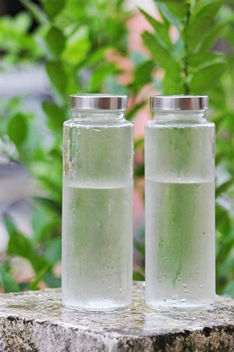 HEETINA Clear Glass Water Bottles (Set of 2) Wide Mouth Glass Bottles ...