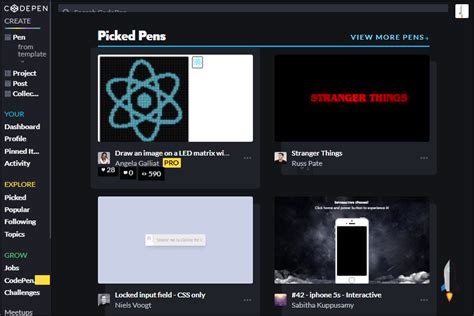 Report in JavaScript CodePen 的图像结果