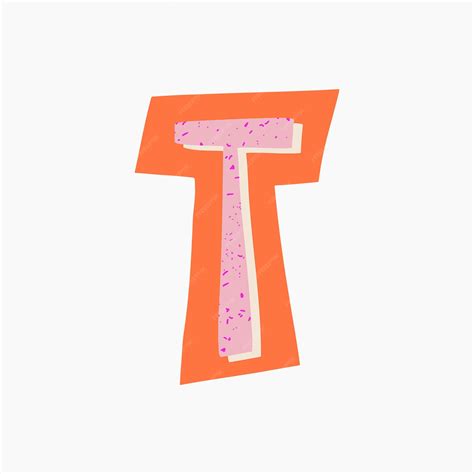 Premium Vector | Letter T Magazine CutOut Element