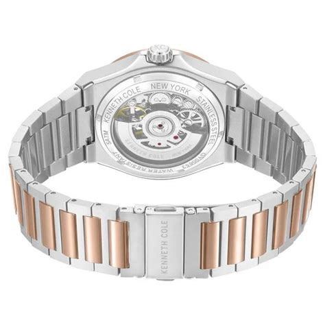 Kenneth Cole Automatic Grey Dial Two Toned Stainless Steel Strap Watch ...