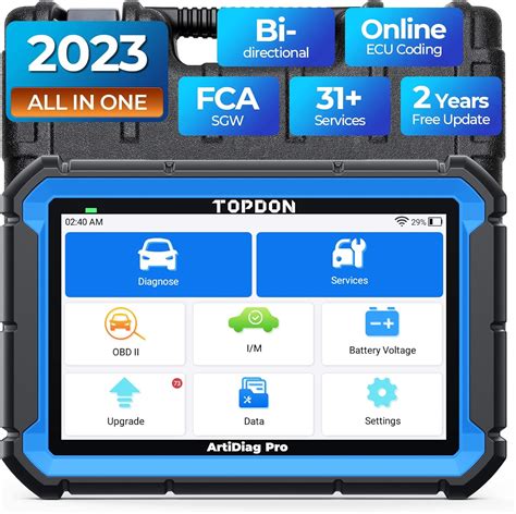 TOPDON ArtiDiag Pro Car Diagnostic Tool with Online-Coding,OE-Level Full Systems Diagnosis Obd2 ...