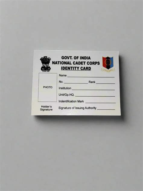 ANO Identity Card - Official NCC Officer Identification | Adventure Hut ...