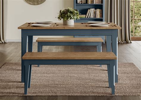 Signature Blue Dining Table - Glasstone Furniture
