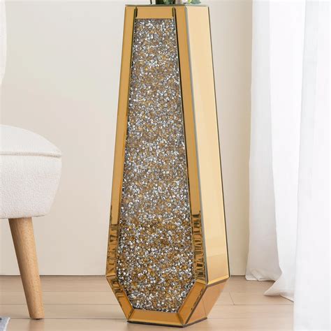 Amazon.com: SHYFOY 30" Tall Floor Vase Gold Crushed Diamond Tall Vases ...