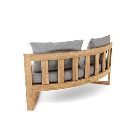 St Charles 8 Person Teak Seating Set in Cast Slate by Lakeview Outdoor ...