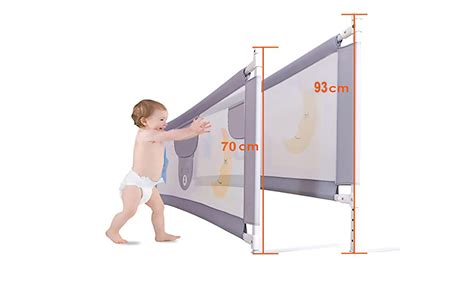 Moonmen Bed Rail For Toddlers Foldable Bed Fall Protection Guard ...