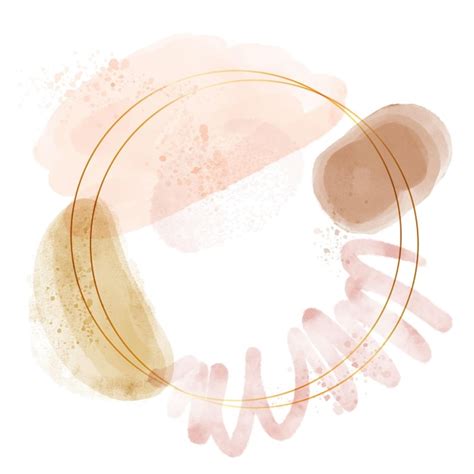 Abstract watercolor frame design | Free Vector