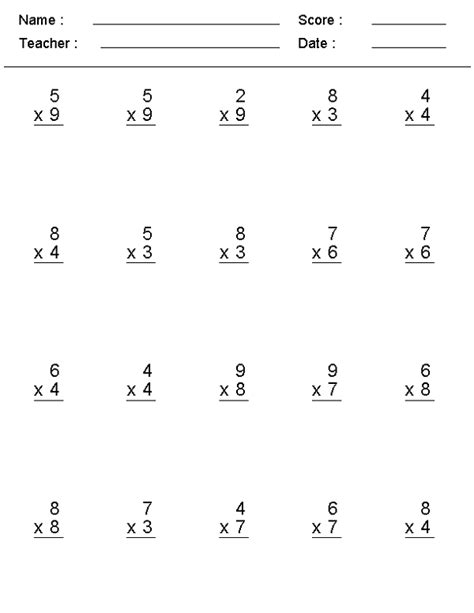 Math Sheets That Print 的图像结果