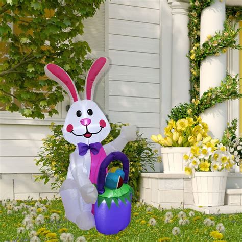 Fraser Hill Farm 48-in H Lighted Easter Inflatable FHINESTBN041-L at ...