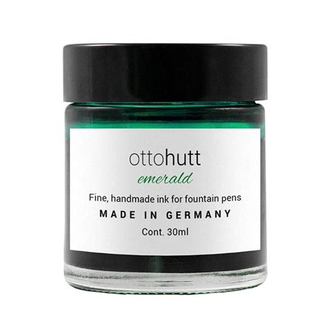 OTTO HUTT, Ink Bottle - EMERALD GREEN 30ml. — SWASTIK penn