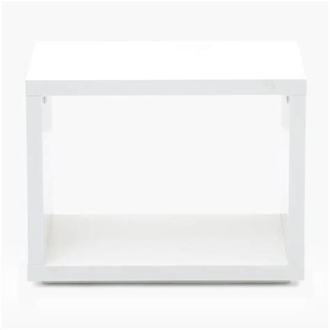 Buy Ascent Contemporary White Compressed Wood Open Unit from Home ...