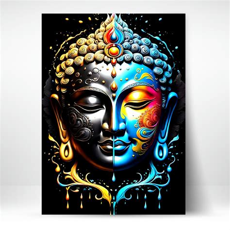 High-Quality Metal Posters - Lord Buddha LB23 | Vibrant Colors & Sharp ...