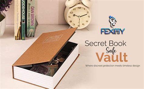 FEXMY Hidden Secret Book Safe Vault Box with 2 Keys Jewelry Money Cash ...