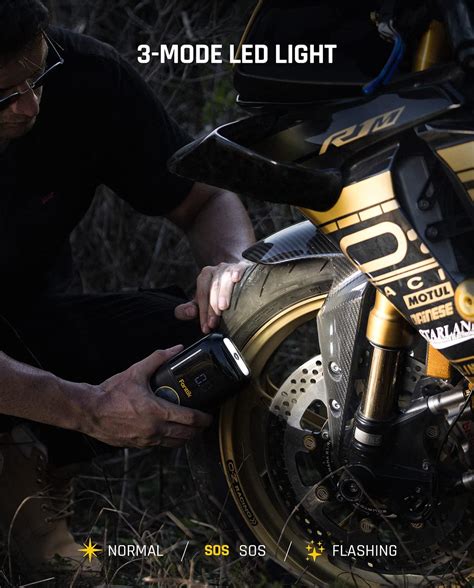 Buy Fanttik X8 Portable Tire Inflator, Ultra-Lightweight for Motorcycle ...