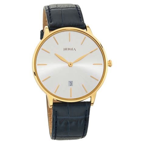 Titan Nebula Lustre 18k Gold Analog Leather Strap Watch for Men NS5064 ...
