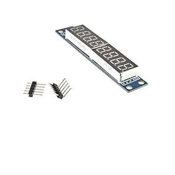 eComponentZ - MAX7219 7-Segment 8-digit LED Display module : Amazon.in ...