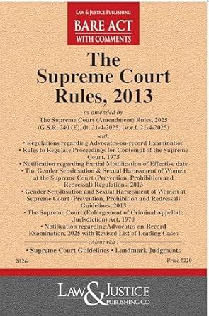 Buy The Supreme Court Rules, 2013 Bare Acts-Latest 2026 EDITION Law and ...