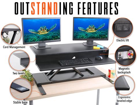 Buy Flexpro Power 36 Inch Electric Standing Desk - Electric Height ...