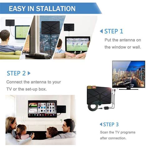 Buy 960 Mile Range Antenna TV Digital HD HDTV 1080P Skywire 4K Antena ...