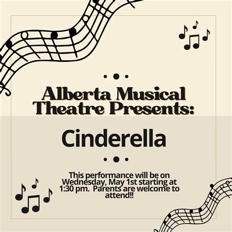 Alberta Musical Theater Presents "Cinderella" | Centennial School