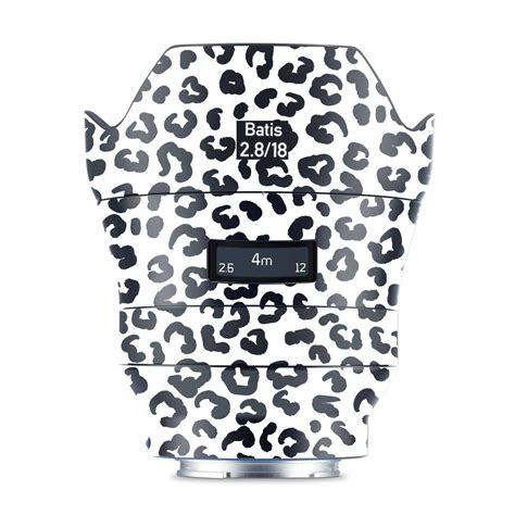 White Leopard Zeiss Batis 18mm F/2.8 Sony E Camera Lens Skin