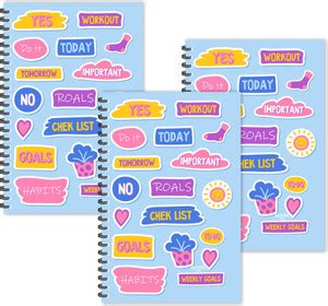 ESCAPER Goals Doodle Diaries (Ruled - A5 Size - SUPER SAVER Pack of 3 ...