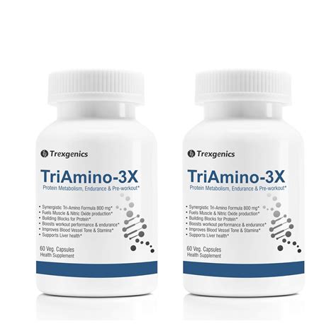 Buy Trexgenics® TRIAMINO-3X Advanced Nitric Oxide Precursor, Protein ...