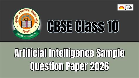 CBSE Class 10 Artificial Intelligence Model Paper 2026: Download PDF