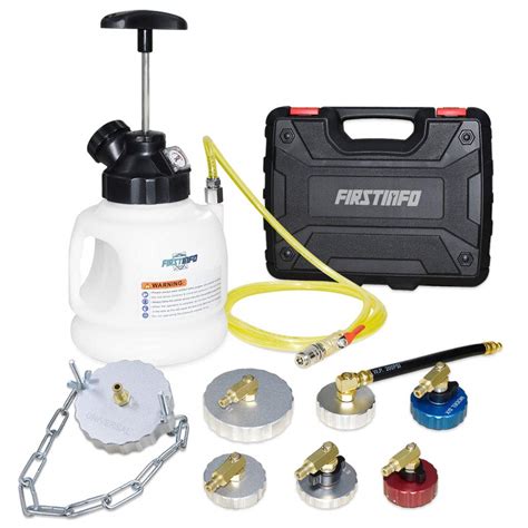 FIRSTINFO A1163HK Pressure Brake Fluid Bleeder Kit - Pressure Tank with ...
