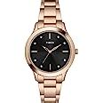 TIMEX Analog Watch for Women with Rose Gold Round Dial & Rose Gold ...